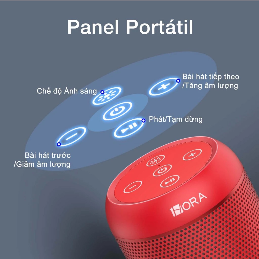 Loa Bluetooth 1HORA Bass Lớn Công Suất 10W Pin Trâu 2400mAh