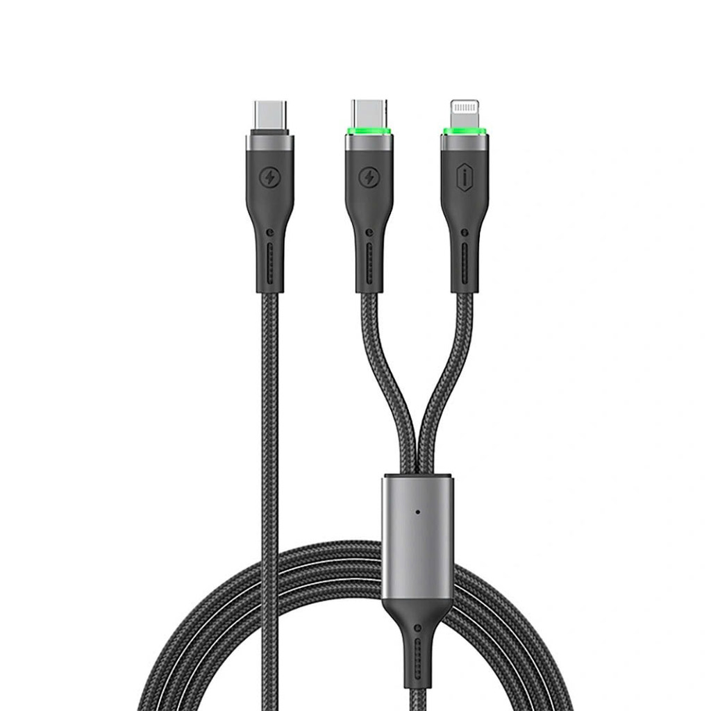 Cáp sạc 100w USB C to USC C + Lightning WiWU Oringlink