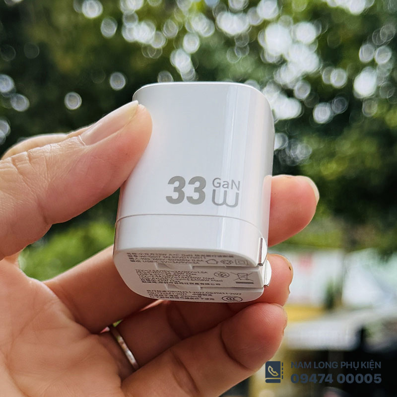 Củ sạc nhanh WiWU Gan Cube 1 USB C + 1 USB A 33W