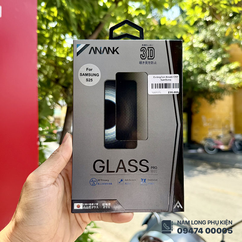 Dán Cường Lực Samsung S25, S25+, S25 Ultra Anank Privacy Bảo Mật