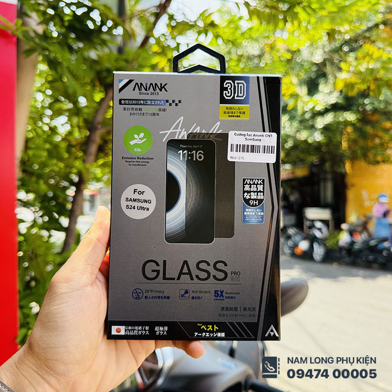 Cường Lực Chống Nhìn Trộm Galaxy S24 Ultra Anank Chính Hãng