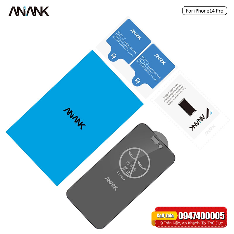 Cường lực ANANK chống nhìn trộm cho iPhone 14 series