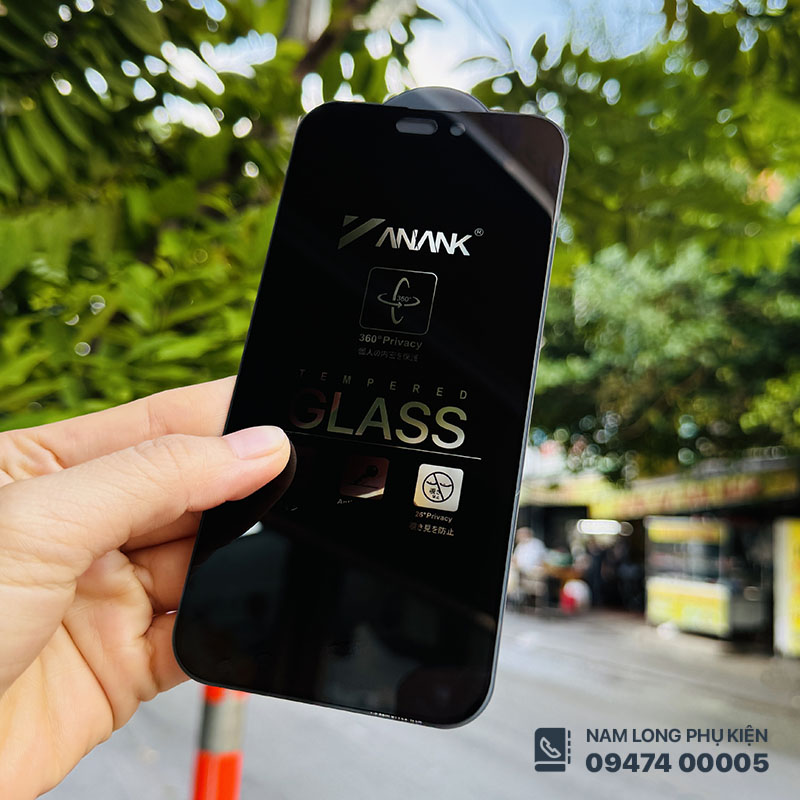 Cường lực ANANK chống nhìn trộm cho iPhone 15 series