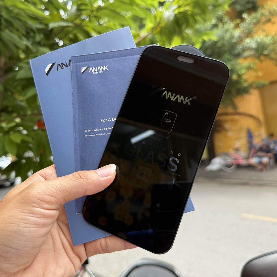 Cường Lực Chống Nhìn Trộm iPhone 18 Pro Max Anank 360 Độ Chính Hãng