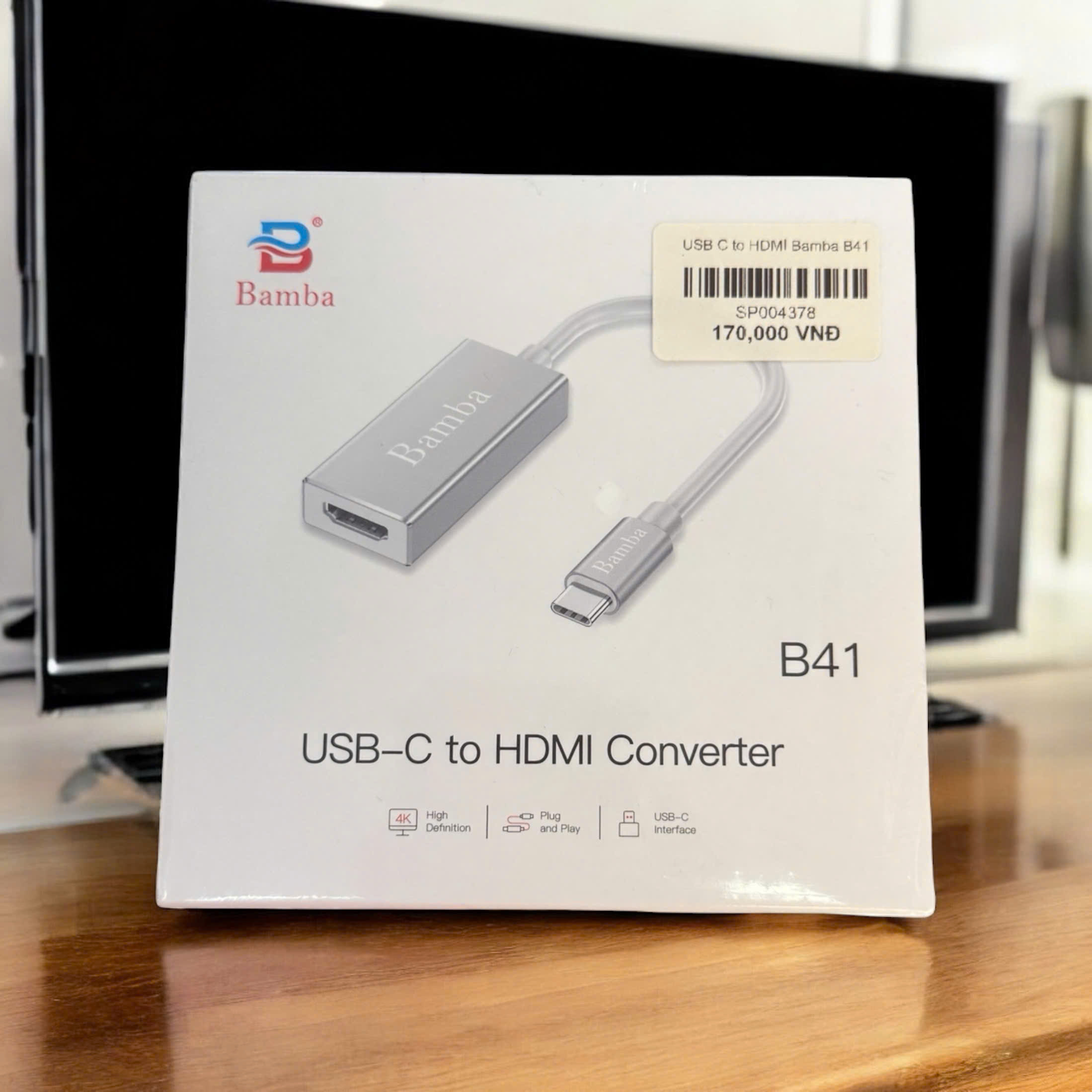 Hub chuyển Type C to HDMI Bamba B41