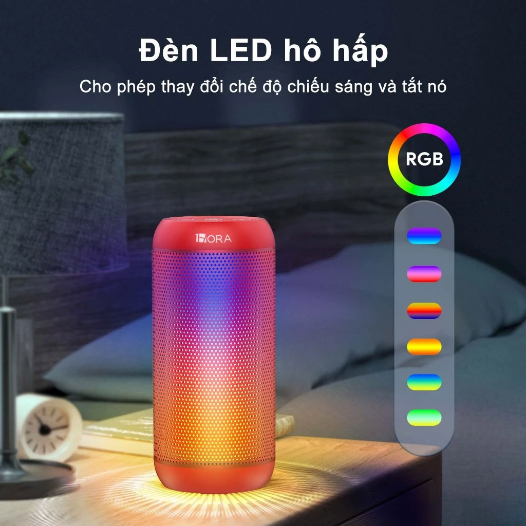 Loa Bluetooth 1HORA Bass Lớn Công Suất 10W Pin Trâu 2400mAh
