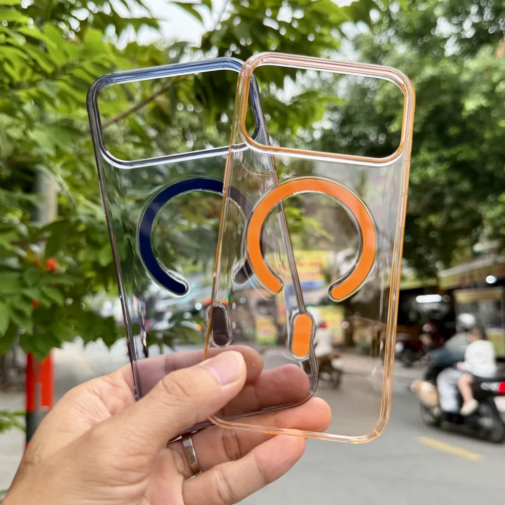 Ốp Lưng iPhone 18 Pro Max WiWU trong cứng viền màu có magsafe