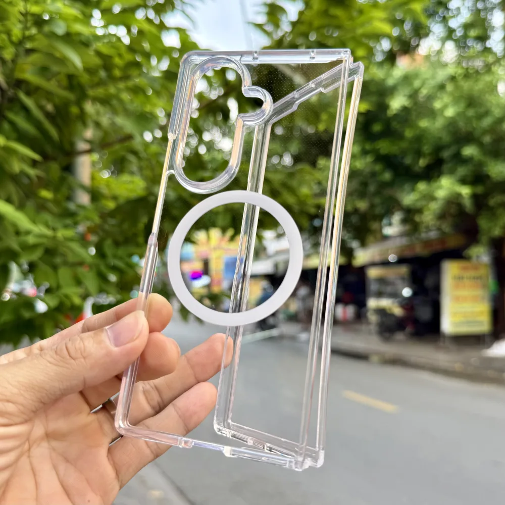 Ốp lưng Galaxy Z Fold7 Likgus trong suốt có sạc không dây