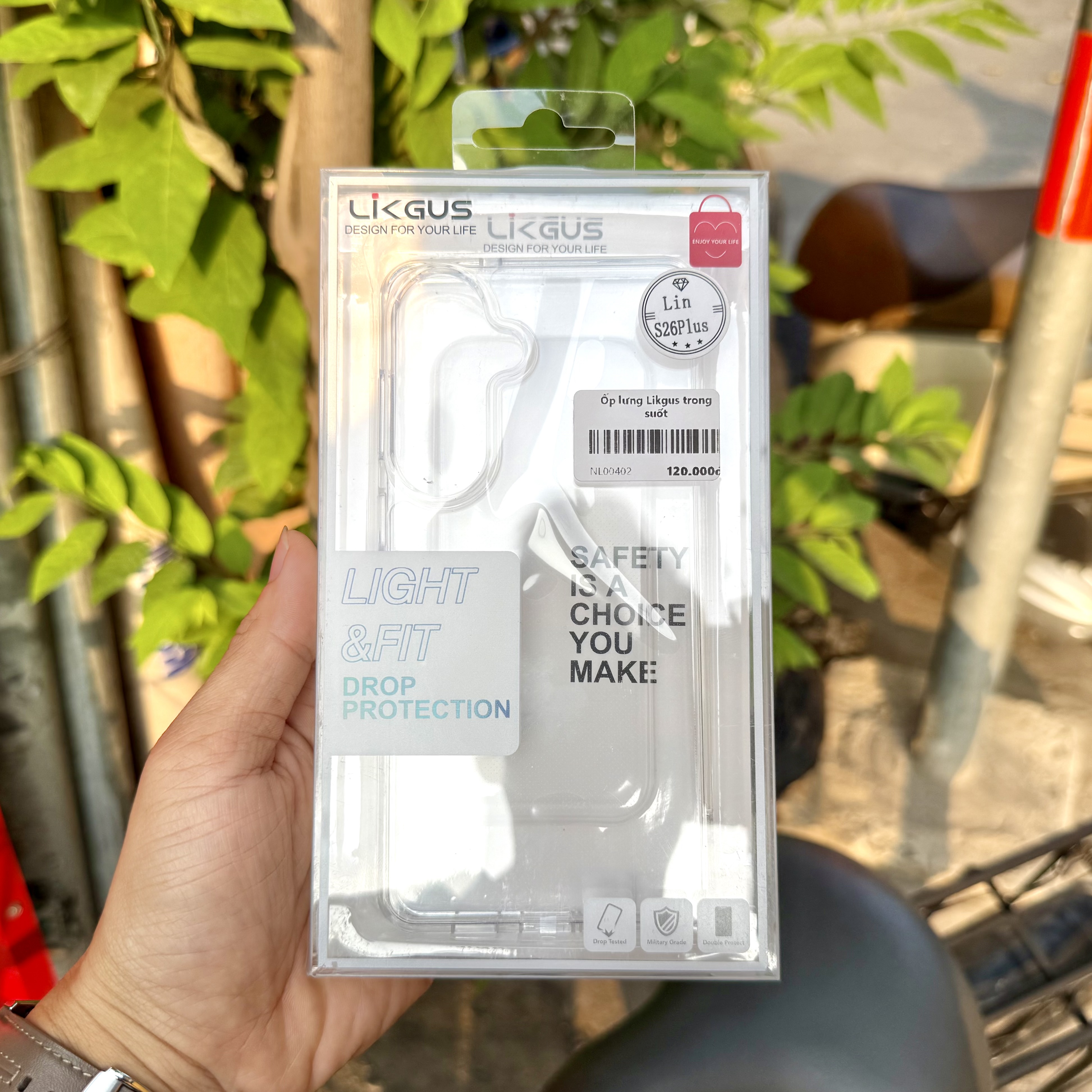 Ốp lưng Galaxy S26 Plus trong suốt Likgus chính hãng