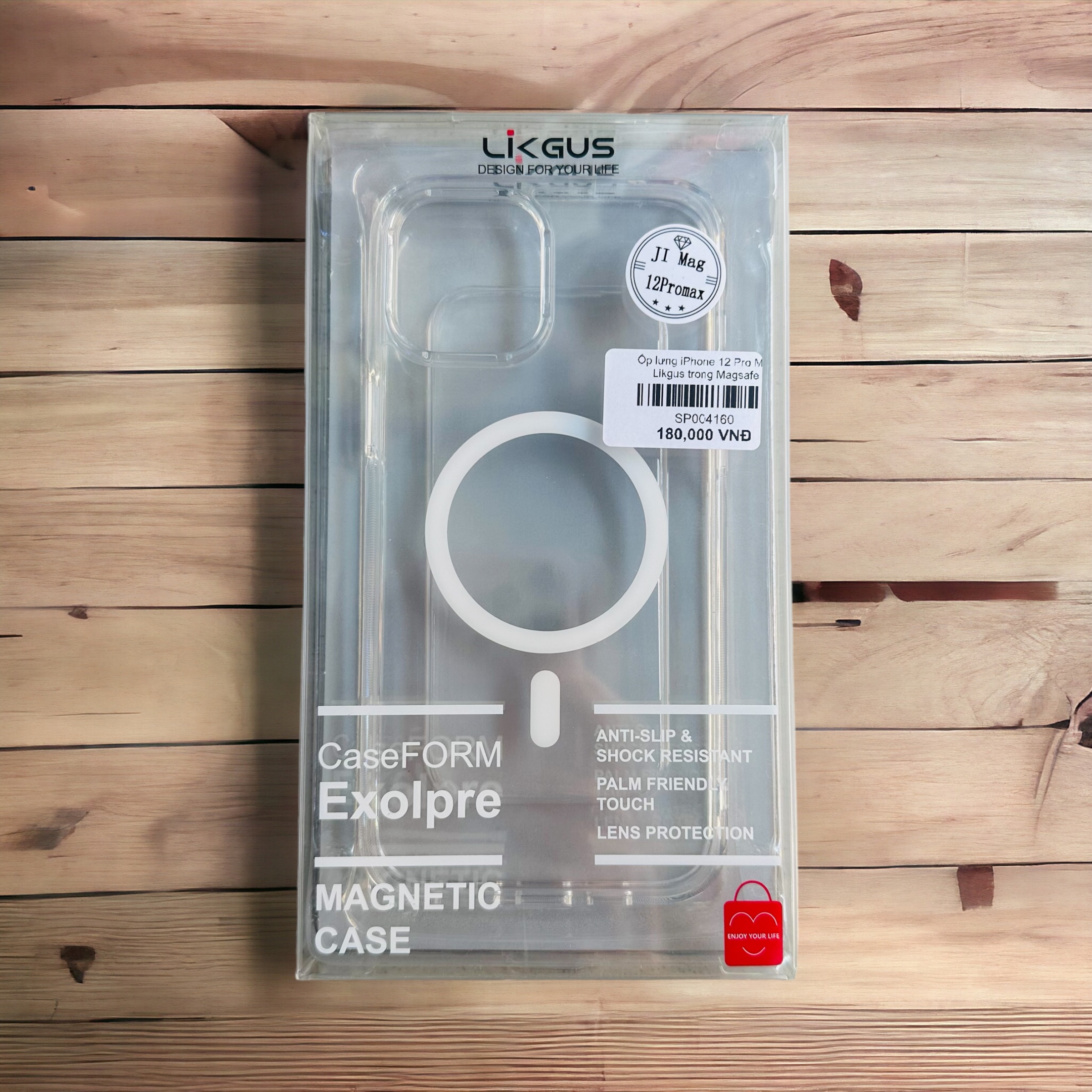 Ốp lưng iPhone 12 Pro Max Likgus Magsafe trong suốt