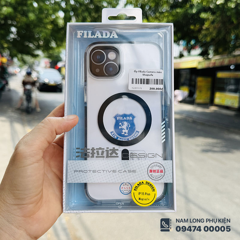 Ốp lưng iPhone 15 Plus Filada Camera màu