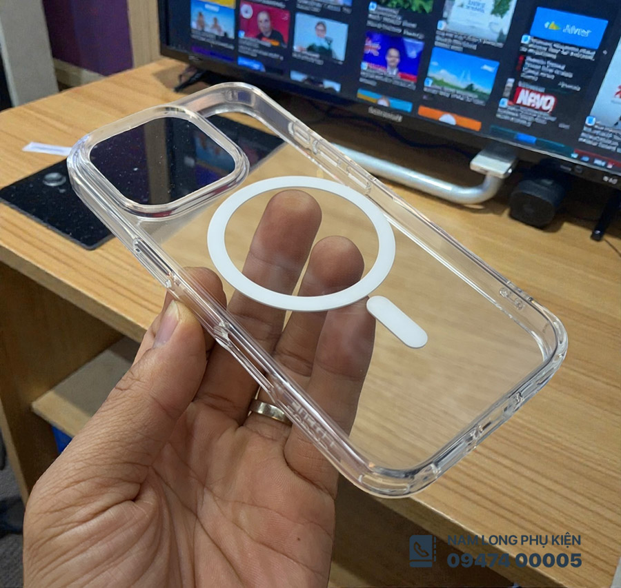 Ốp lưng iPhone 16 Pro trong suốt Magsafe Likgus