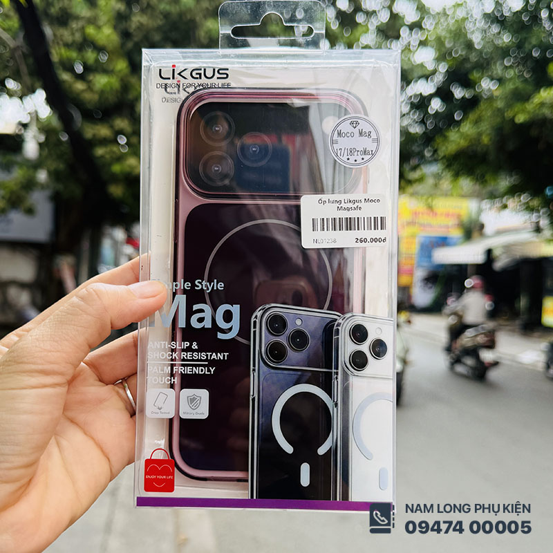 Ốp lưng iPhone 17 Pro Max/ 18 Pro Max Magsafe Likgus Moco
