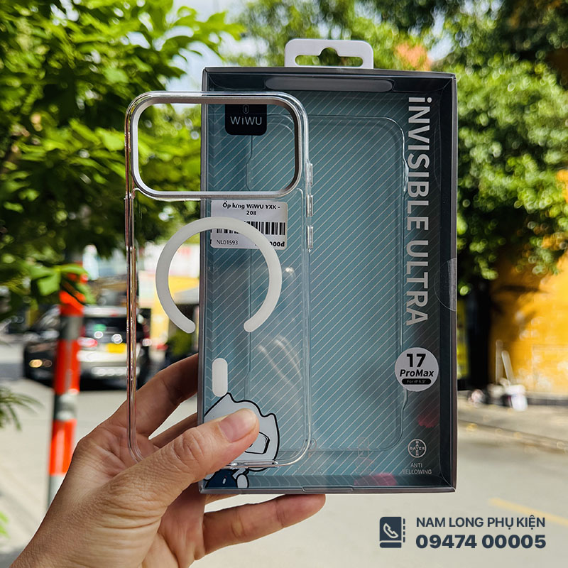 Ốp lưng iPhone 17 Pro Max/ 18 Pro Max trong suốt WiWU Invisible Ultra YXK-208
