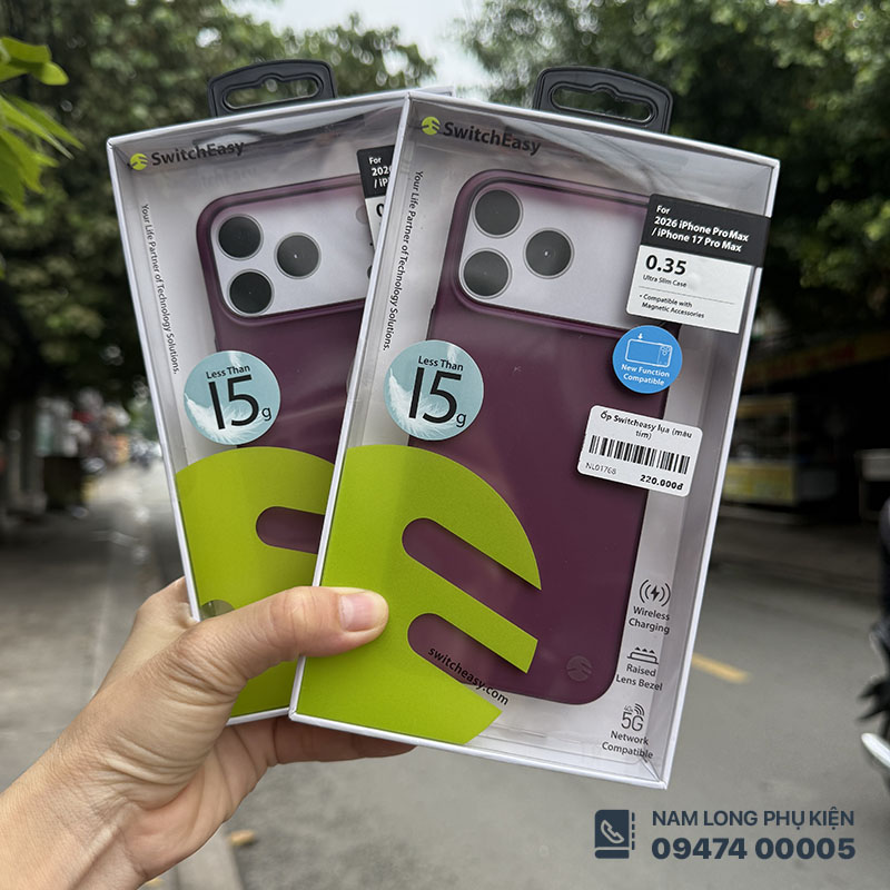 Ốp lưng iPhone 18 Pro Max Switcheasy lụa