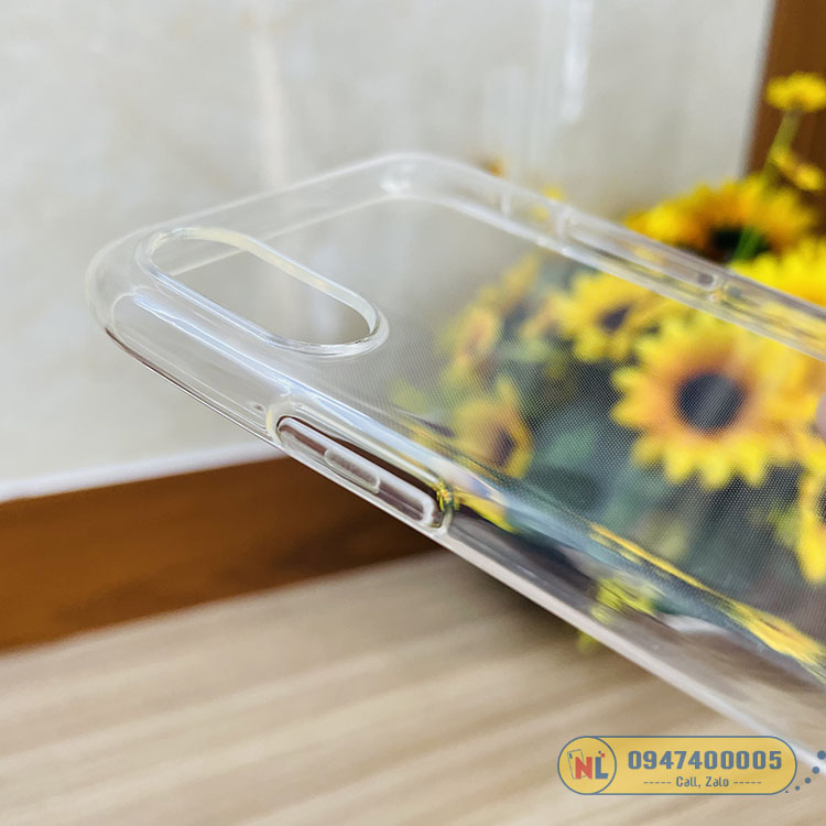 Ốp lưng iPhone Xs silicon dẻo trong mềm