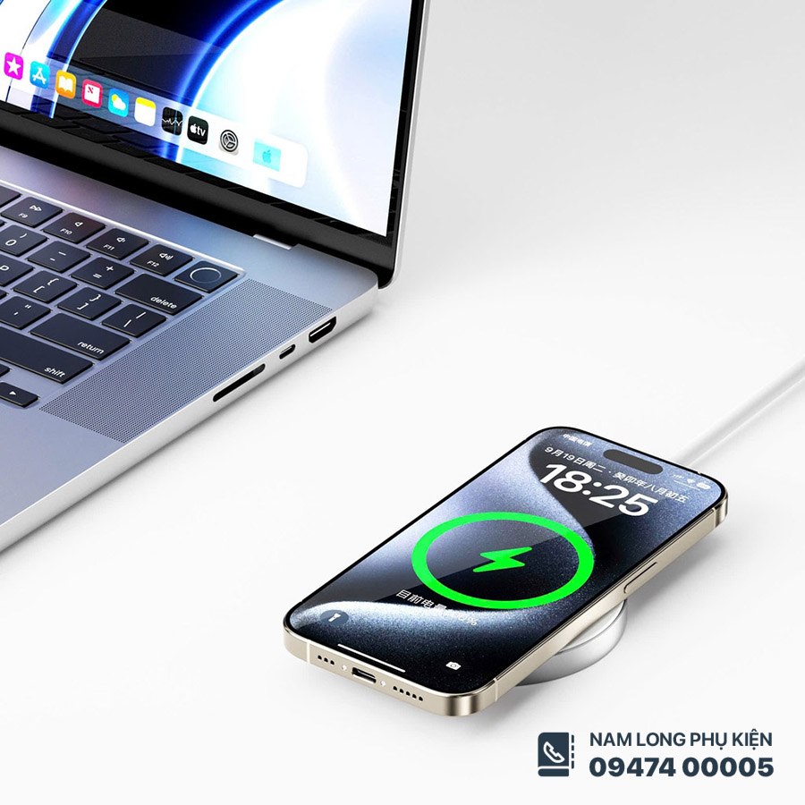 Dock sạc không dây WiWU Qi2 Wi-W029