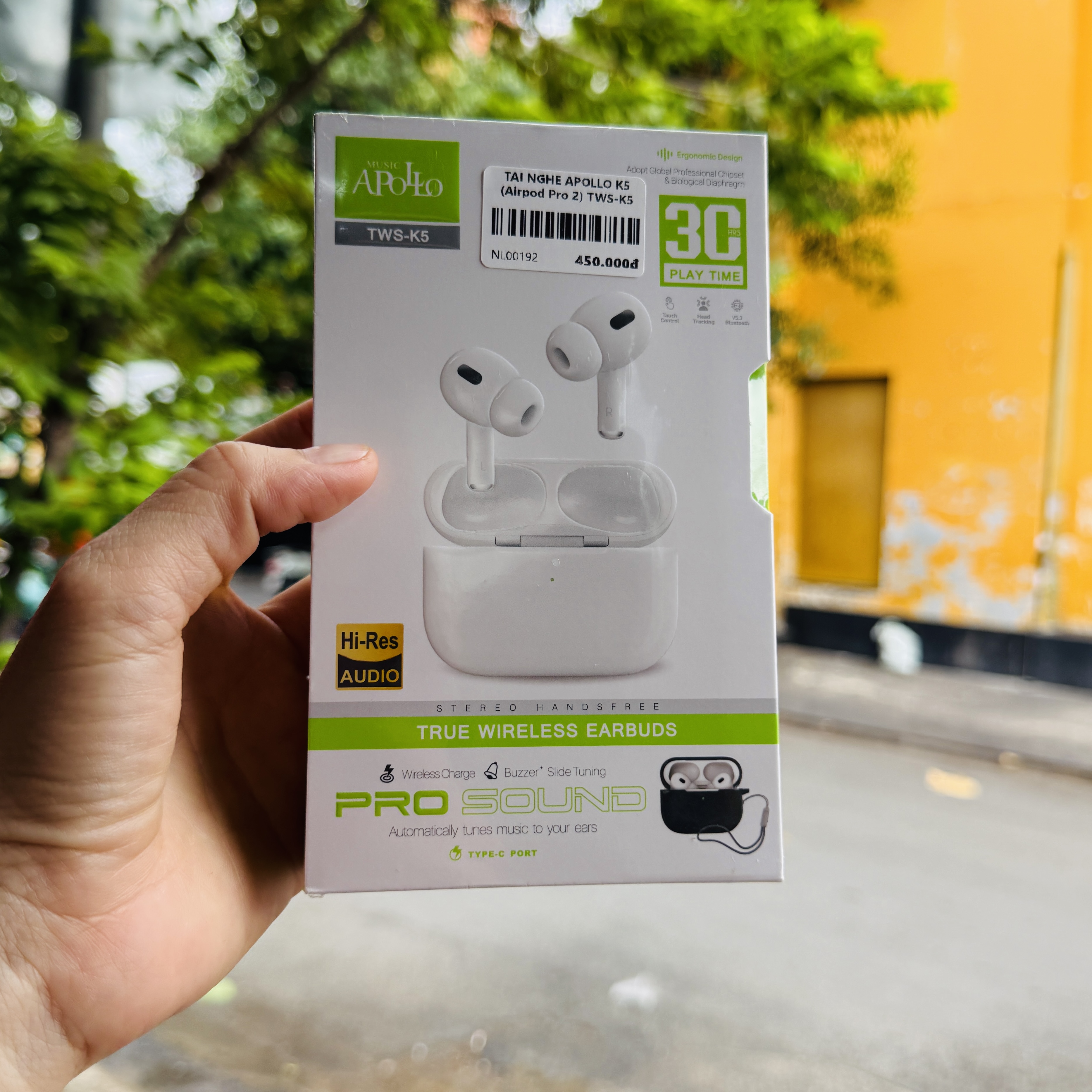 Tai nghe Apollo K5 kiểu dáng Airpods Pro