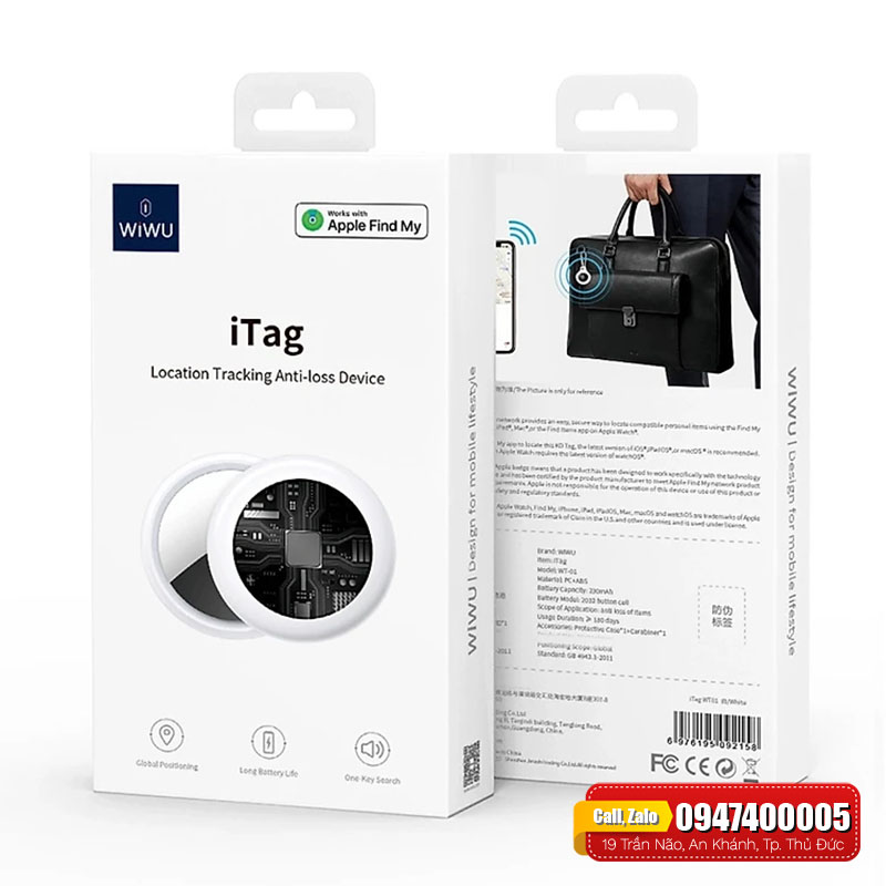 Thiết bị Định Vị WiWU iTAG WT-01 Chống Mất Đồ chính hãng
