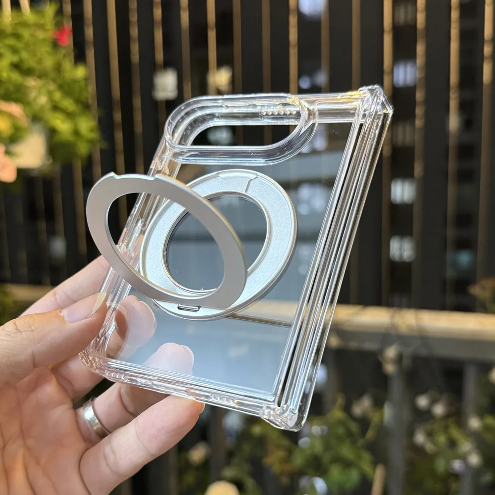 Ốp Lưng iPhone Duo KSTDESIGN Trong Suốt Kèm Chân Chống