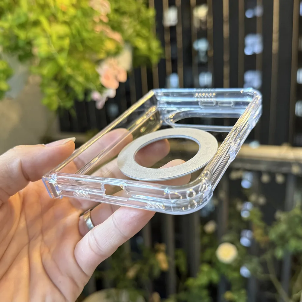 Ốp Lưng iPhone Duo KSTDESIGN Trong Suốt Kèm Chân Chống