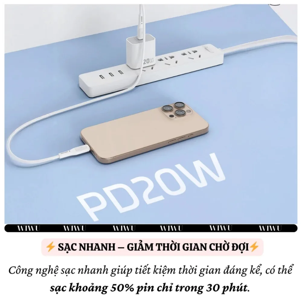 Củ sạc nhanh WiWU 20W Essen GaN Wi-G001