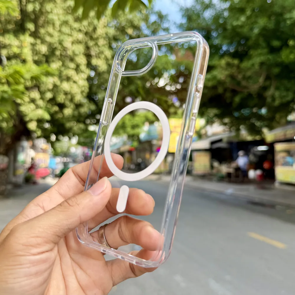 Ốp lưng iPhone 16E trong suốt Magsafe WiWU