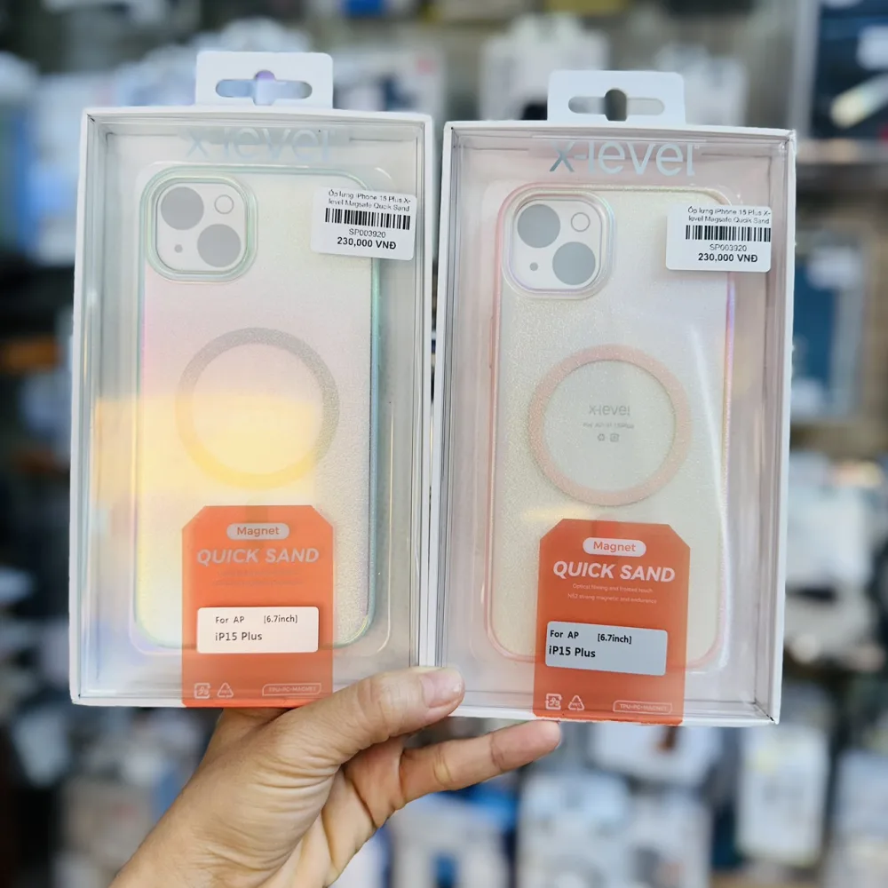 Ốp lưng iPhone 15 Plus X-level Magnet Quick sand