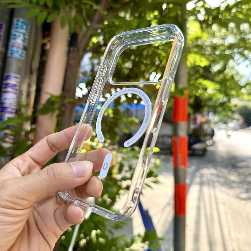 Ốp Lưng iPhone 17 Pro WiWU Trong Viền Dẻo Chống Sốc MCC-101 Chính Hãng