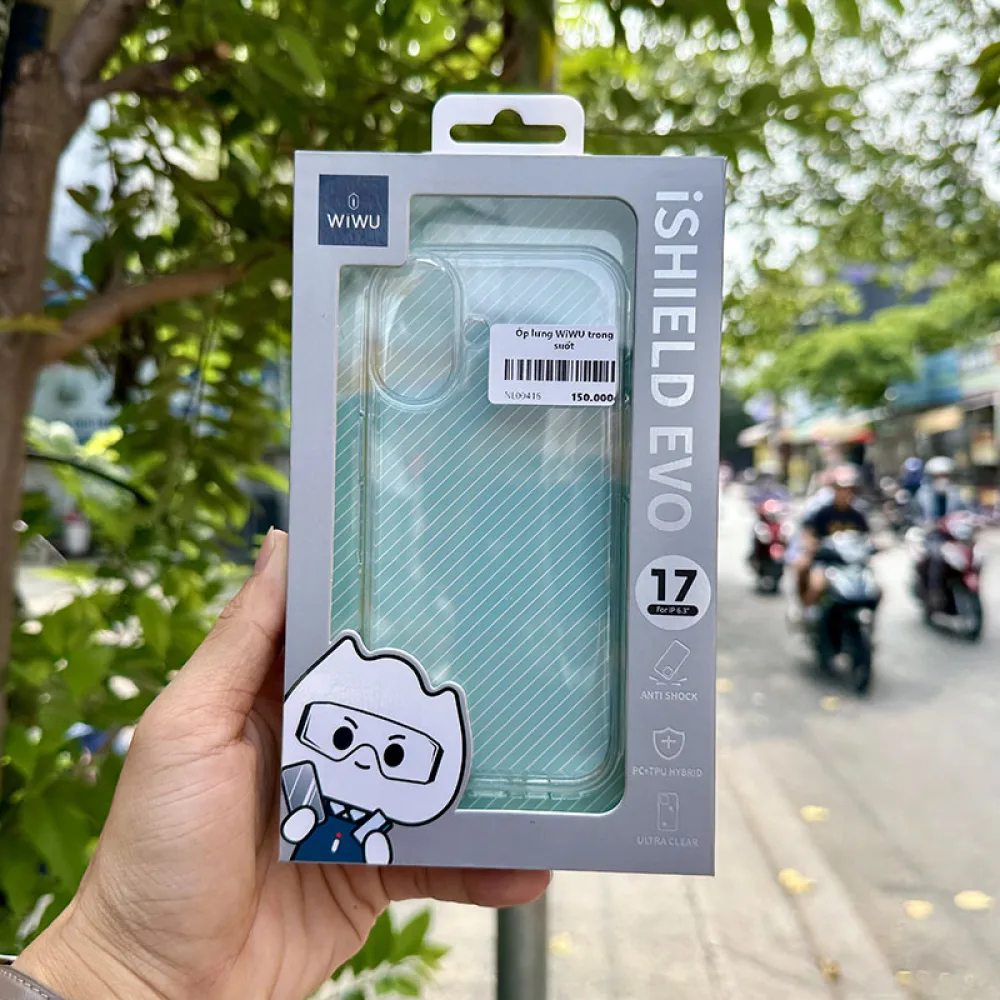 Ốp lưng iPhone 17 trong suốt WiWU chính hãng