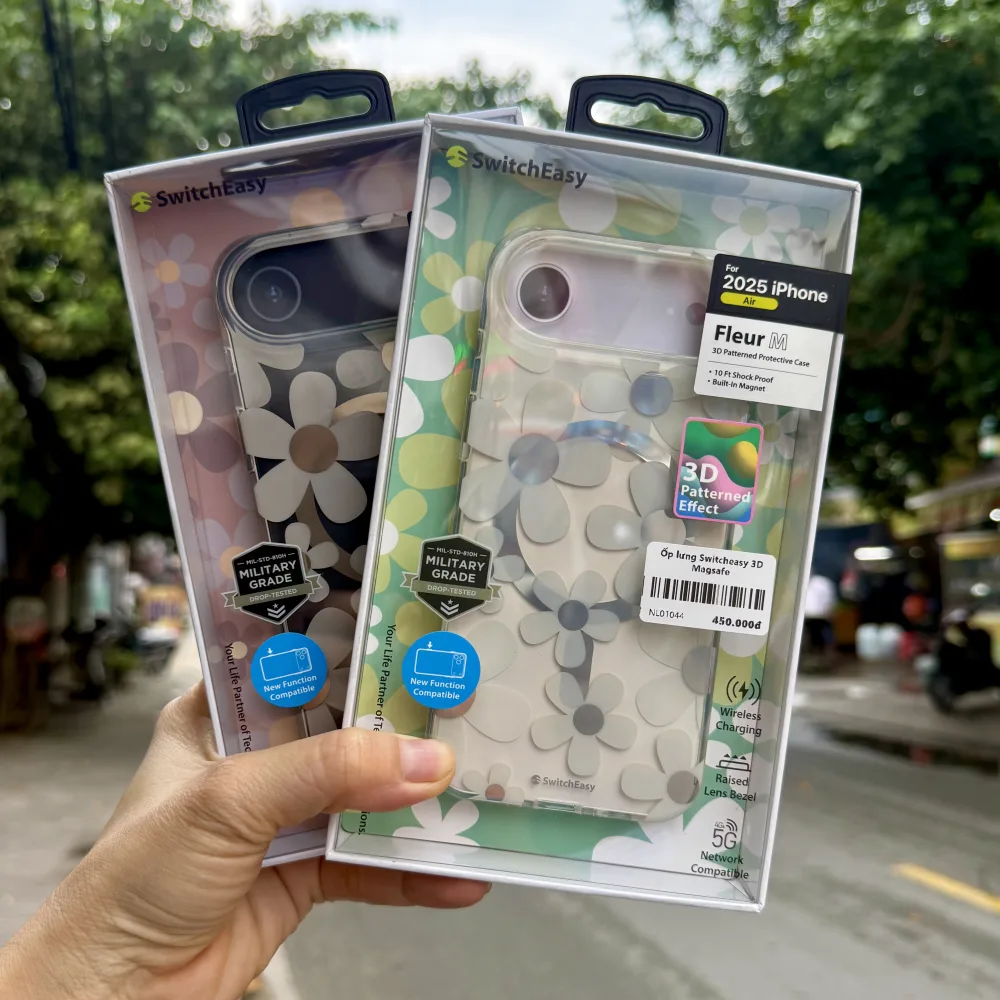 Ốp lưng iPhone Air SwitchEasy Fleur họa tiết hoa 3D