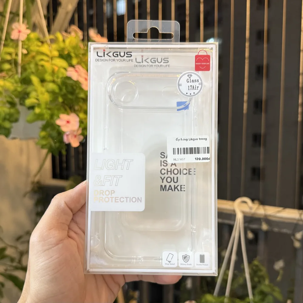 Ốp lưng iPhone Air trong suốt Likgus