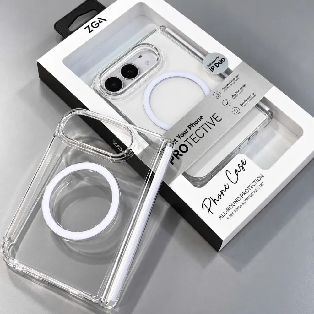 Ốp lưng iPhone Duo ZGA pha lê Magsafe